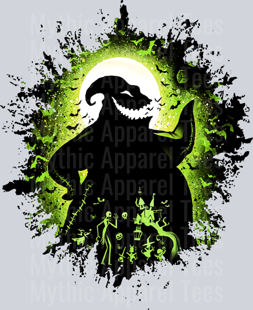 Oogie Boogie 3 Dark Silhouette Color Splash Crystal Ball Vision