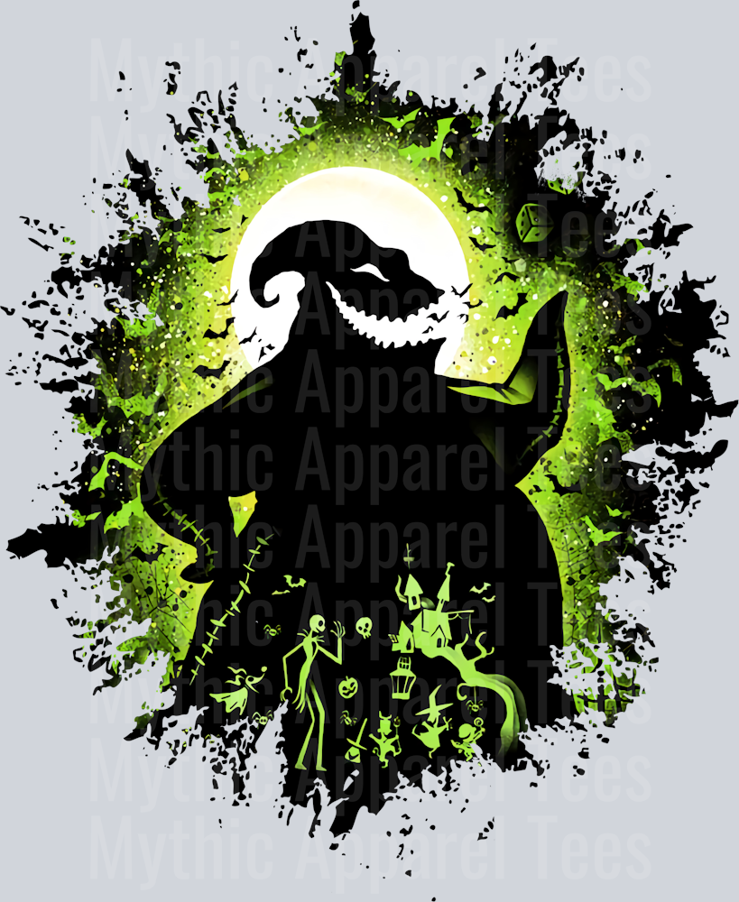 Oogie Boogie 3 Dark Silhouette Color Splash Crystal Ball Vision
