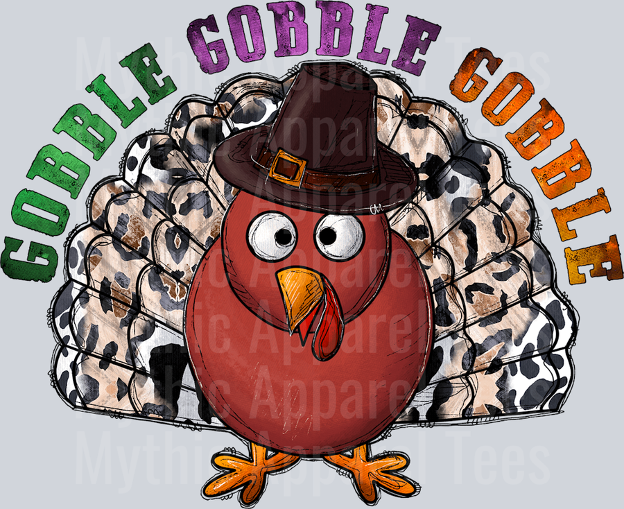 Gobble Gobble Gobble Thanksgiving Turkey