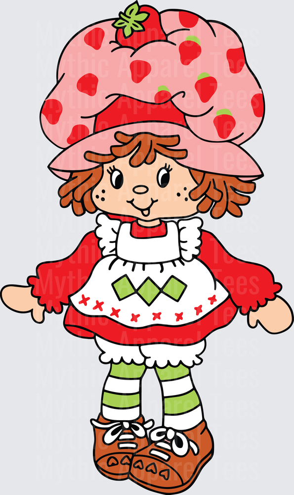 Strawberry Shortcake Classic Cartoon Character Full Body Art