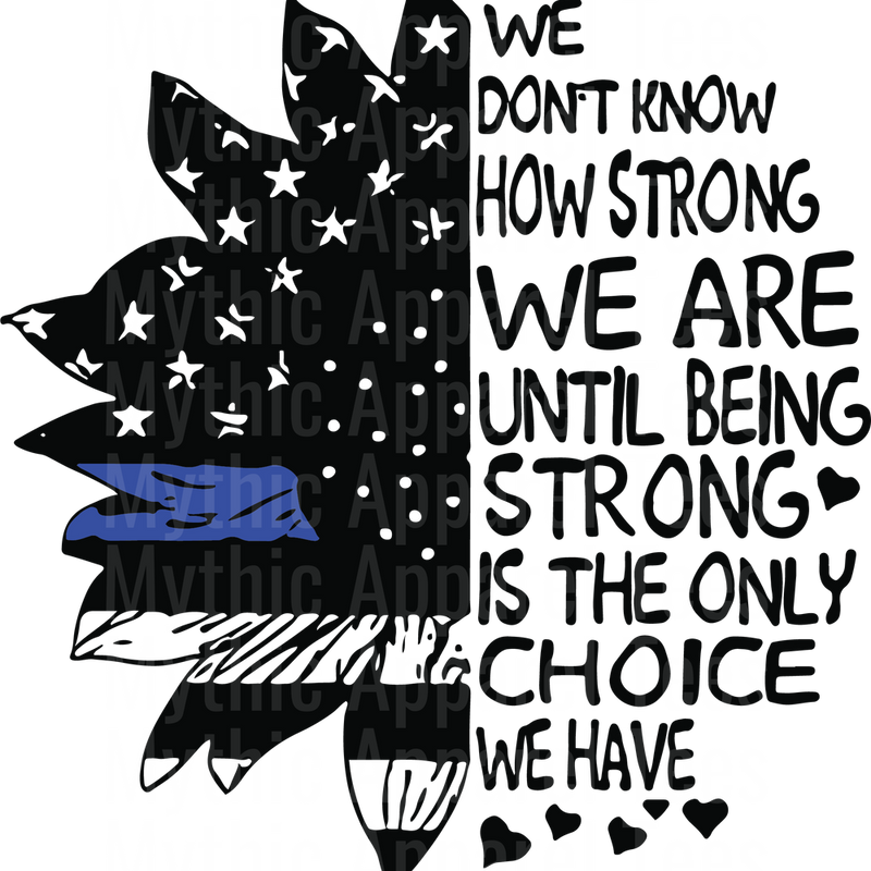 Police Officer Blue Line Back The Blue Transfers