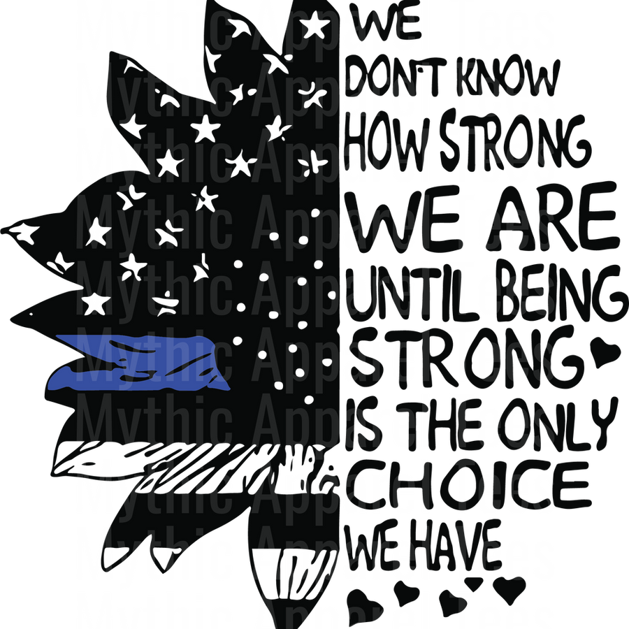Police Officer Blue Line Back The Blue Transfers