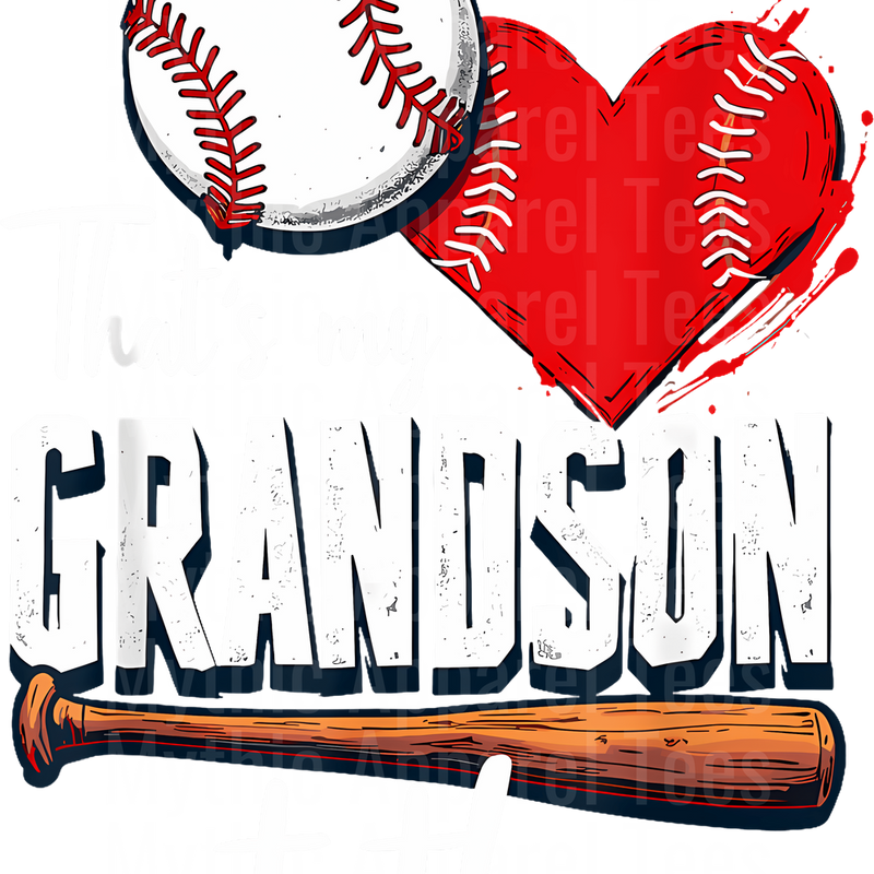 Grandma Grandpa Grandparents Baseball DTF Transfer