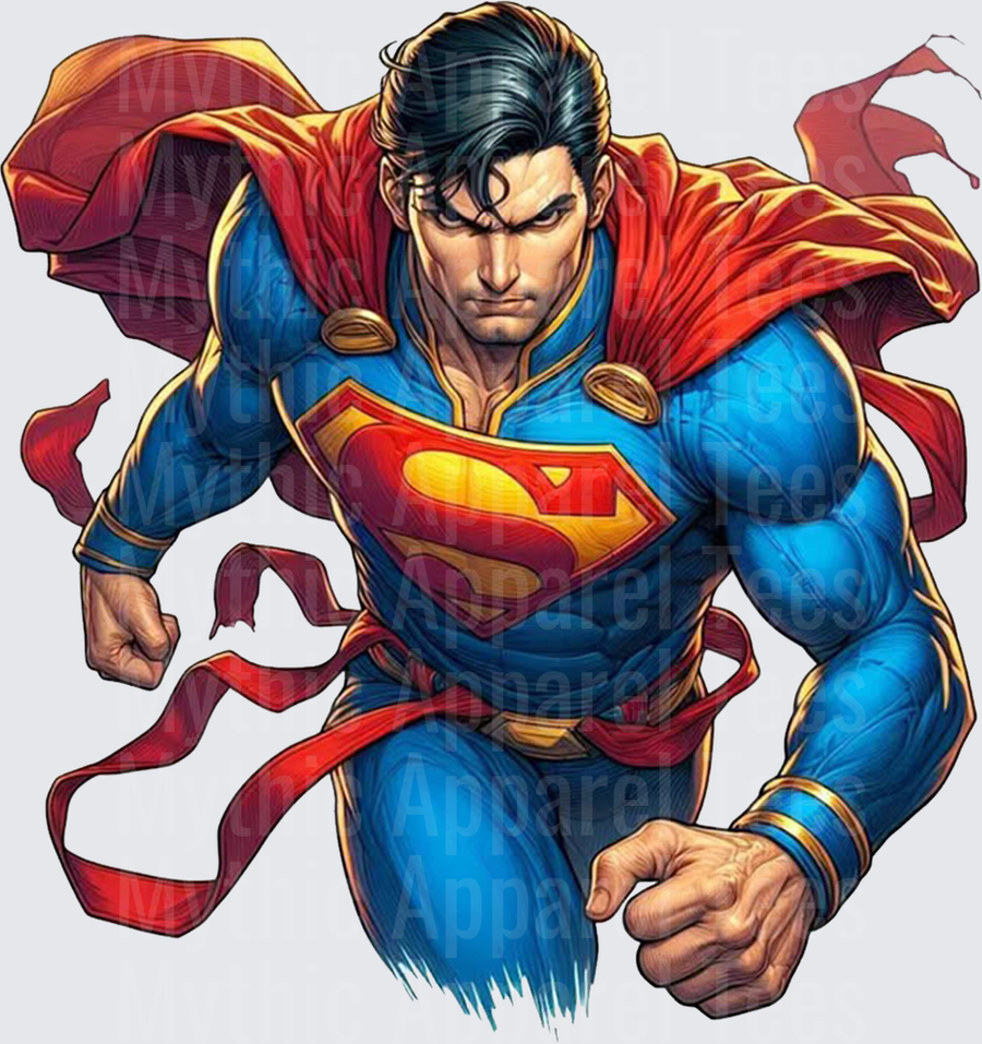 Marvel Super Heroes Superman Flying Fists Comic Art