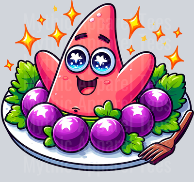 Patrick Starfish Plum DTF Sponge Bob Transfers