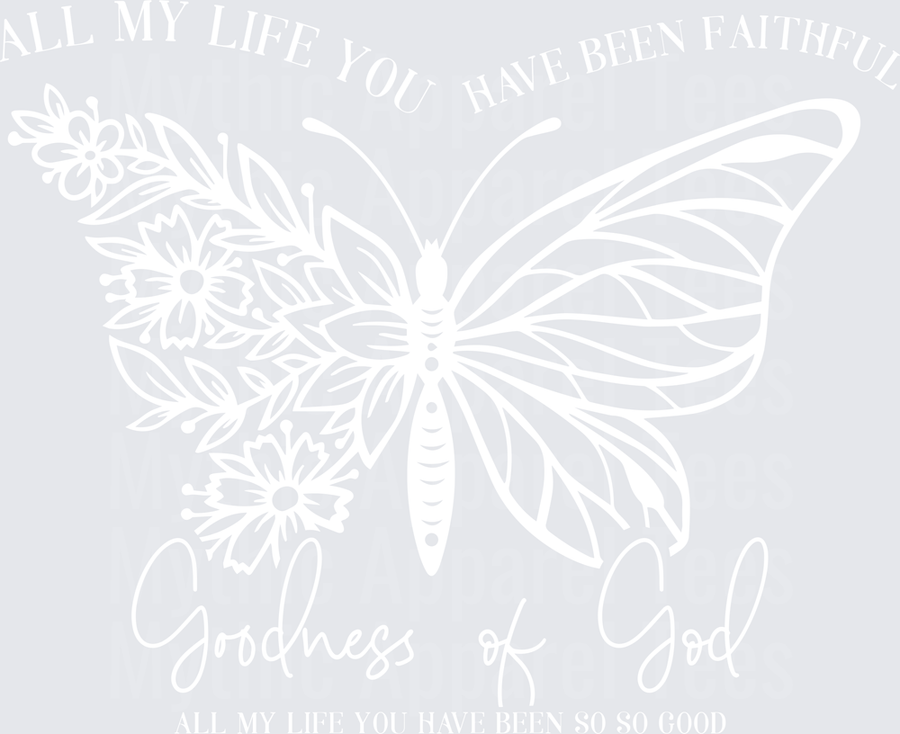 Bold Faith Script Word Art with Cross Accent
