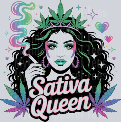Sativa Queen Girly Weed Smoking Style