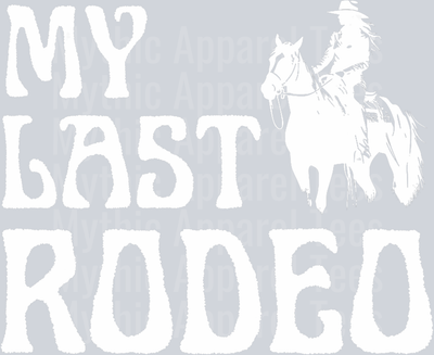 My Last Rodeo Cowgirl Country Bachelorette Party Bridal Tee T-Shirt