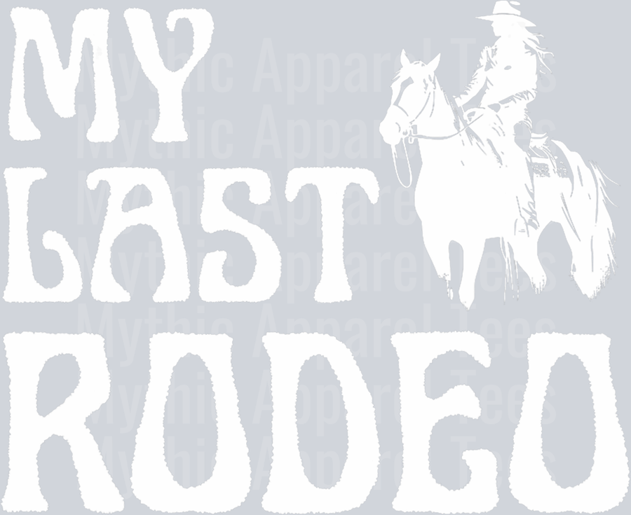 My Last Rodeo Cowgirl Country Bachelorette Party Bridal Tee T-Shirt