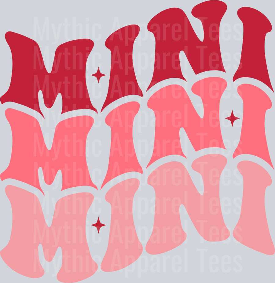 MINI Wave Retro MAMA MINI DTF Valentines Day Transfers