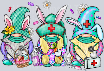 Easter Nurse Gnome