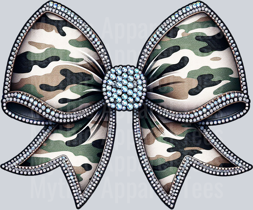Camo Bow Hunting Camo with rhinestone center