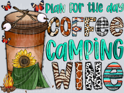PlanForTheDayCoffeeCampingWine