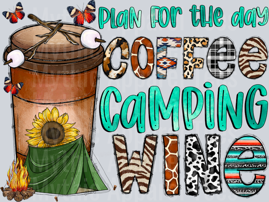 PlanForTheDayCoffeeCampingWine