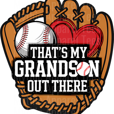 Grandma Grandpa Grandparents Baseball DTF Transfer
