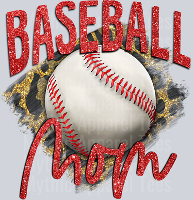 Baseball mom cheetah Cheetah DTF Baseball Transfers