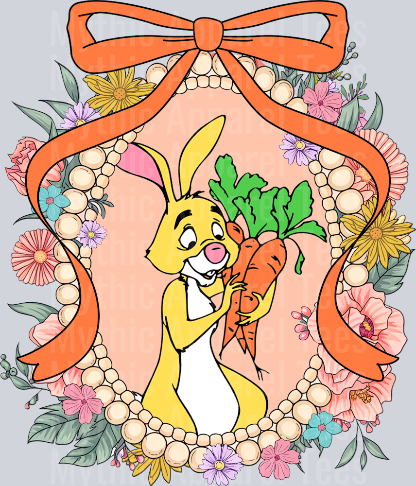 Rabbit Winnie The Pooh Mirror Bracelet frame DTF Disney Transfers