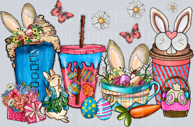 Happy Easter Coffee Bunny