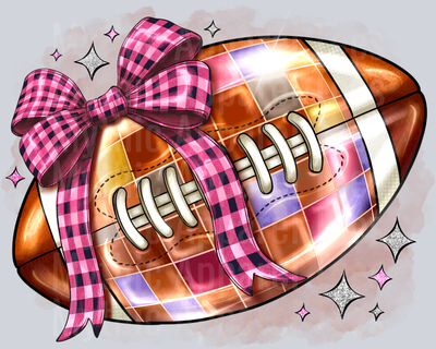 Disco Football with Ribbon Cute