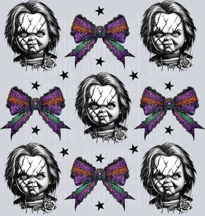 Chucky Doll Horror and bows