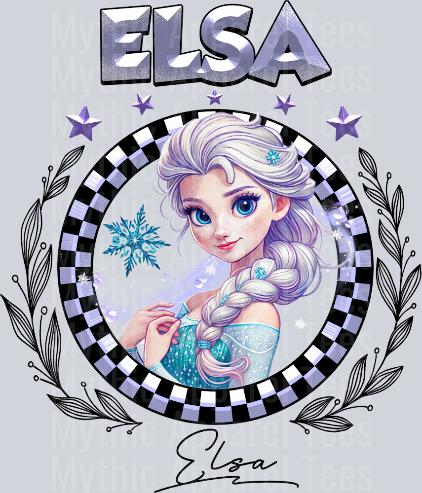 Elsa Disney Classic Portrait with Signature Disney Princess