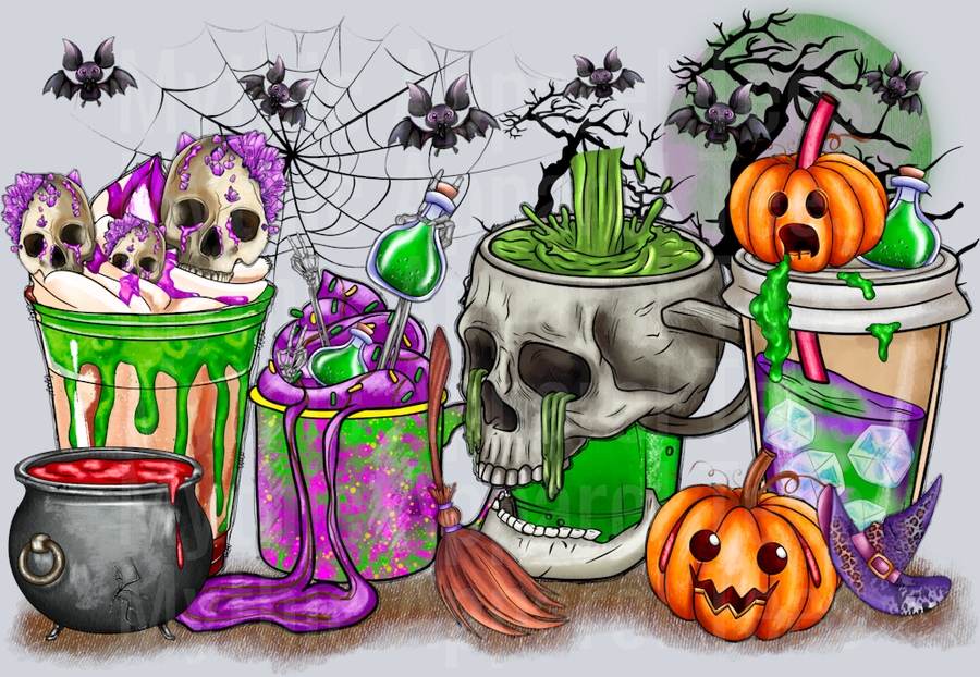 Halloween Coffee Cups 2