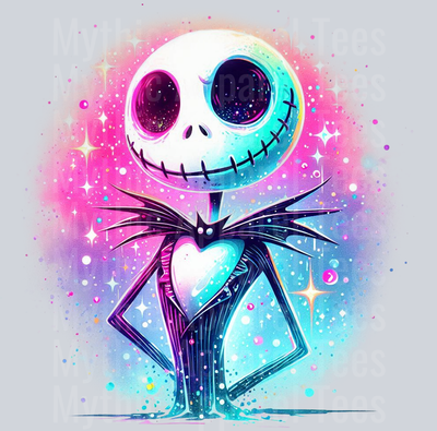 Jack Skellington Nightmare Before Christmas Disney 3 Colorful Pop Art Pop Culture Cosmic style