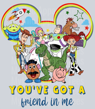 You've got a friend in me toy story mickey ears DTF Disney Transfers