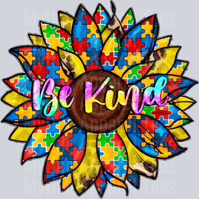 Be kind sunflower Autism Awareness
