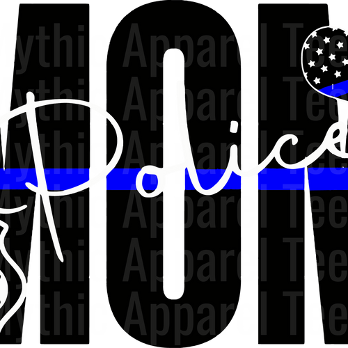 Police Officer Blue Line Back The Blue Transfers