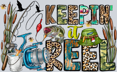 Keepin' It Reel DTF Fishing Transfers