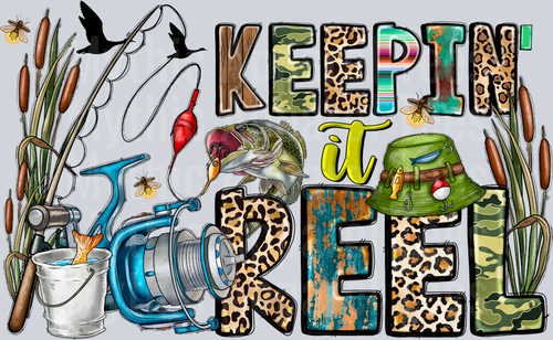 Keepin' It Reel DTF Fishing Transfers
