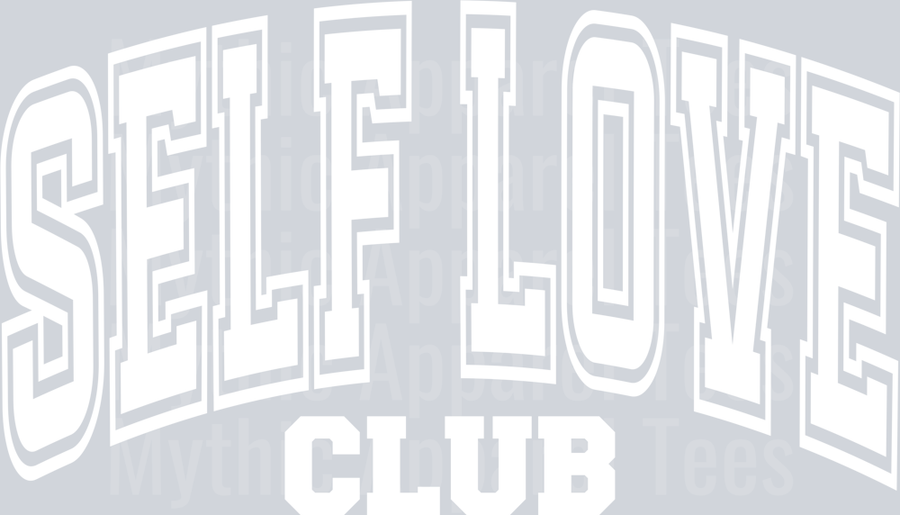 Self Love Club White Varsity Letters