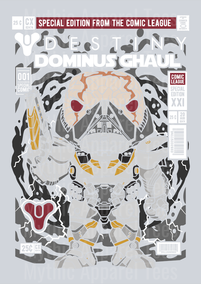 Dominus Ghaul Comic Book Cover STYLE DTF Pop Culture Transfers