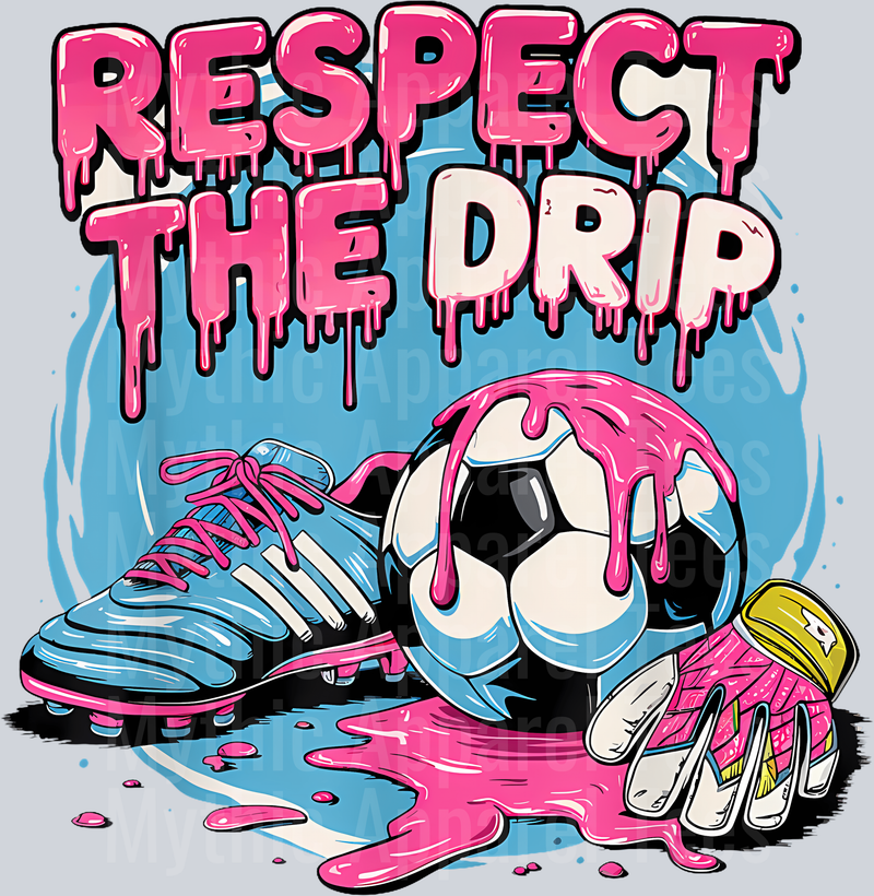 Soccer Ice Cream Sprinkles Theme Youth Respect The Drip DTF Soccer Transfers