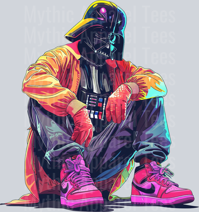 Darth Vader Nike Shoes Sitting DTF Star Wars Transfers