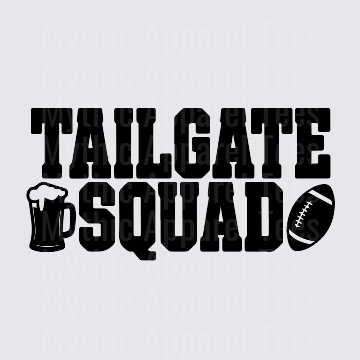 American Football Tailgate Squad Beer Mug Game Day Design