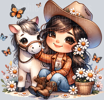 Brown Hair Cowgirl 1