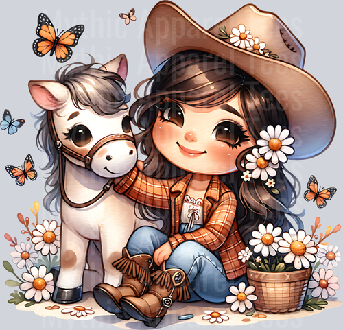 Brown Hair Cowgirl 1