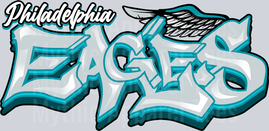 Eagles Tri Color Airbrush DTF NFL Transfers