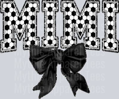 Soccer Mimi With Bow School Spirit & Sports