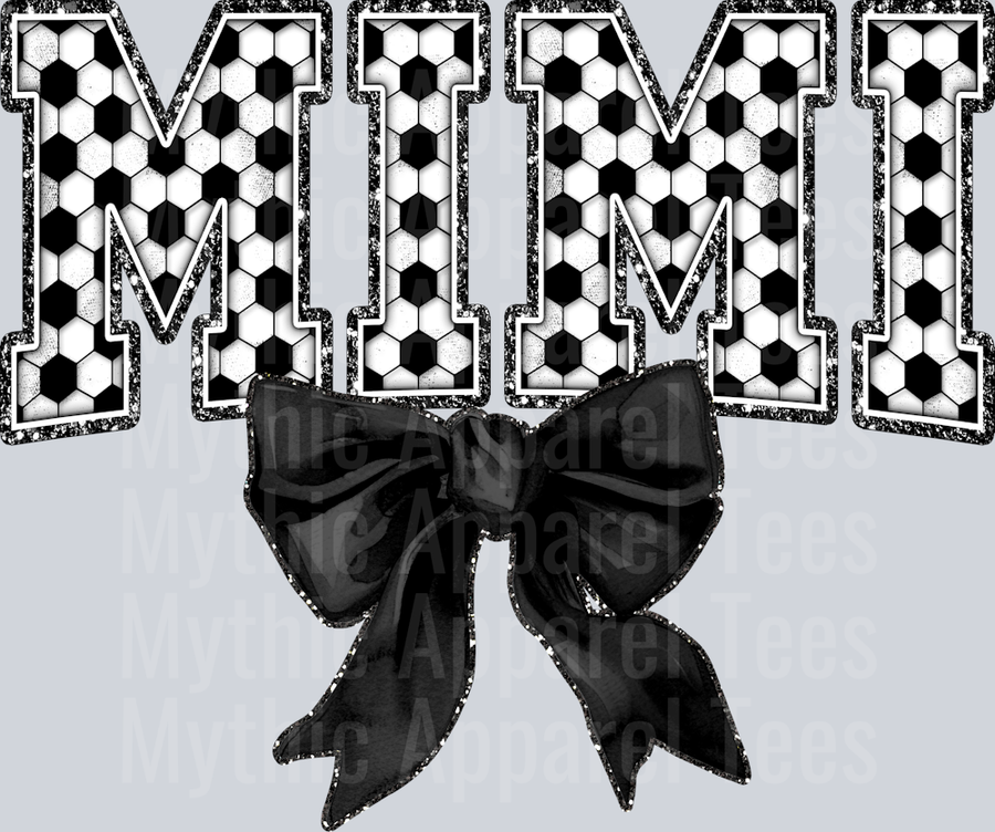 Soccer Mimi With Bow School Spirit & Sports