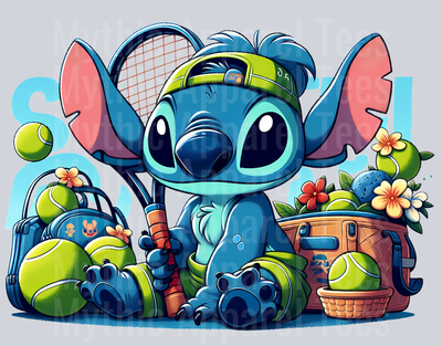 Stitch Tennis DTF Stitch Sports Transfers