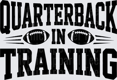 American Football Quarterback In Training Bold Graphic