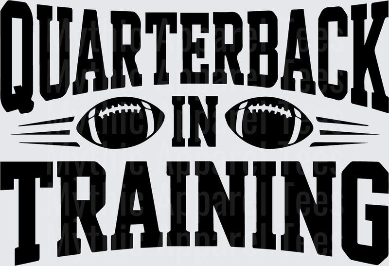 American Football Quarterback In Training Bold Graphic