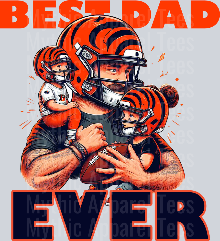 Cincinnati Bengals Best DAD EVER Fathers Day DTF NFL Transfers