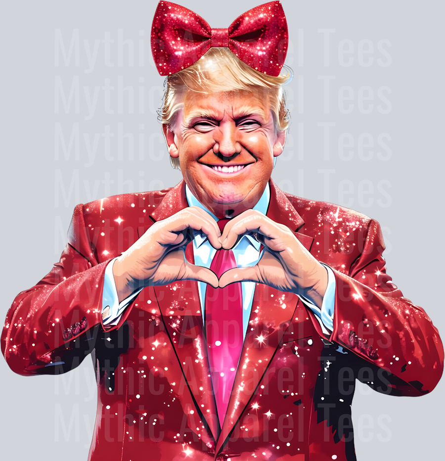 Trump Maga Heart Hands Valentines Day Design