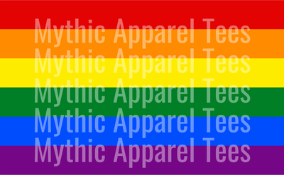 Gay Pride Flag basic style no fluff LGBTQ+ Transfer