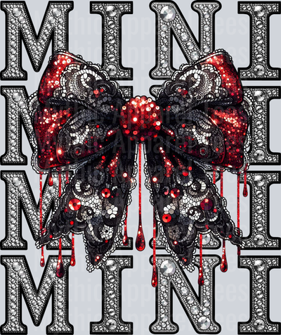 Rhinestone Halloween Bow Mini