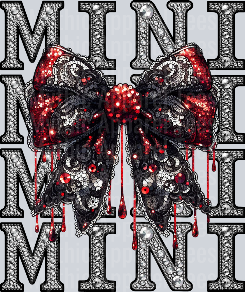 Rhinestone Halloween Bow Mini